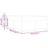 Bed Frame with Mattress Light Grey 140 X 200 Cm Fabric