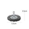 3/1PCS Drill Wire Brush Wheel Set Rotary Tool Brass Coated Polishing Abrasive Cup Metal Cleaning Rust Removal Cleaning Accessory