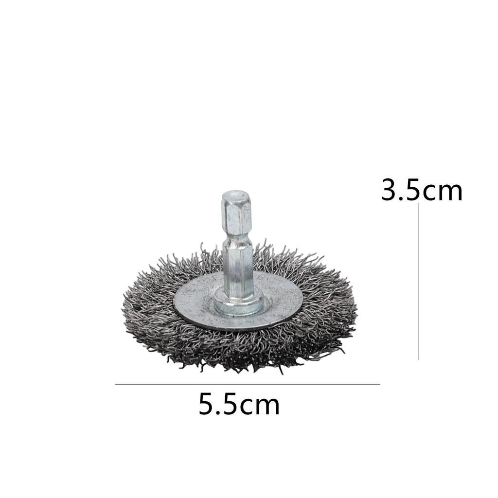 3/1PCS Drill Wire Brush Wheel Set Rotary Tool Brass Coated Polishing Abrasive Cup Metal Cleaning Rust Removal Cleaning Accessory
