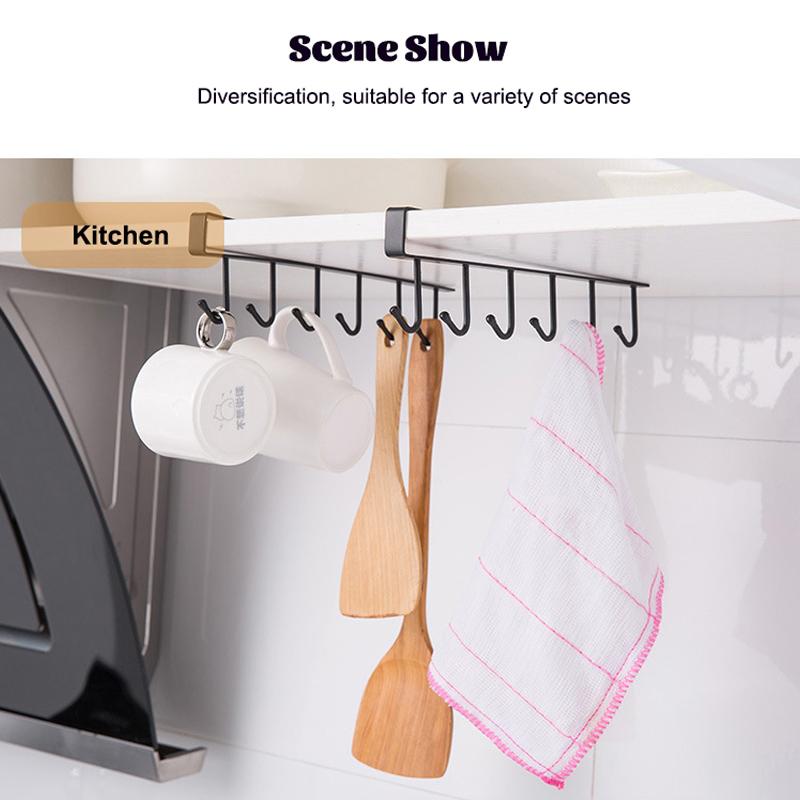 Multi-Functional Hook Cupboard Cup Holder Coffee Cup Storage Rack Kitchen Accessories