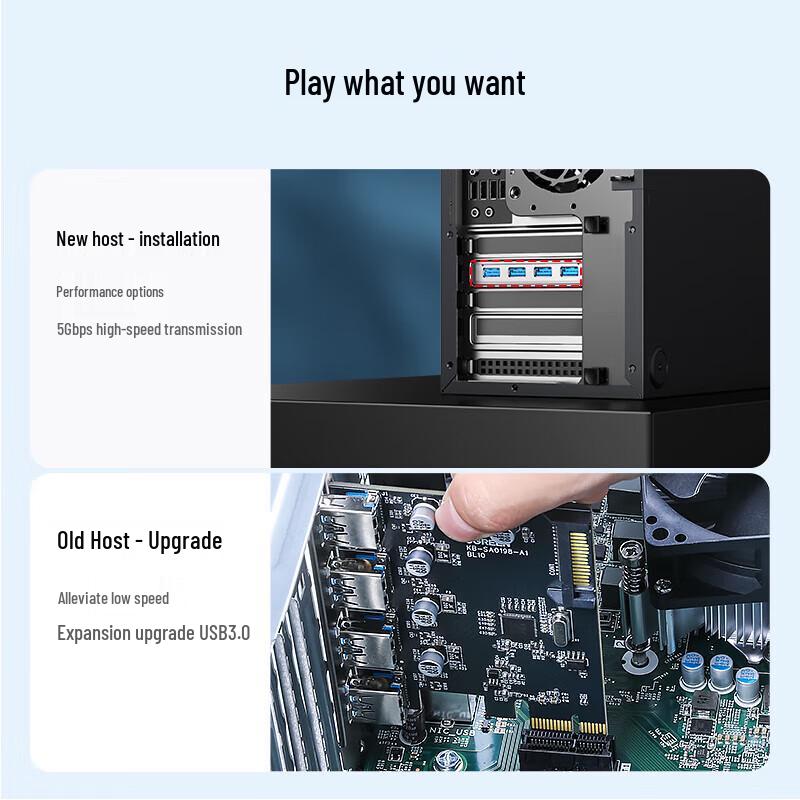 Ugreen PCIe to 4-Port USB 3.0 Expansion Card