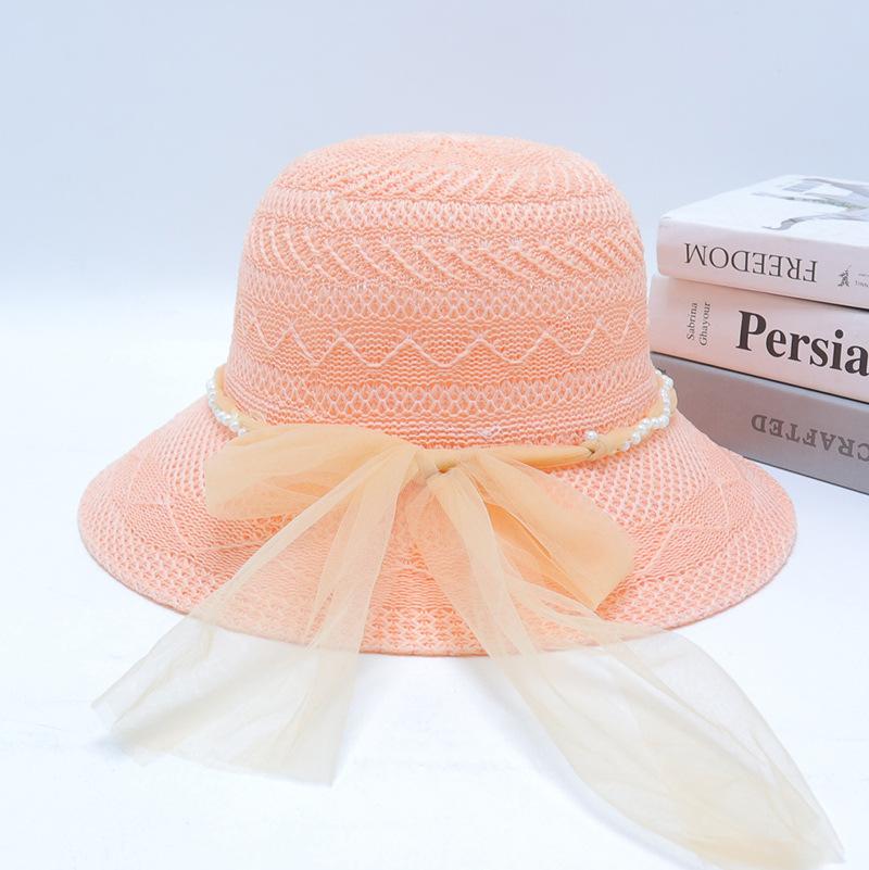 Straw Straw Hat Women's Big Eaves Beach Hat Summer Shading Sun Hat Outdoor Travel Seaside Spring and Autumn Versatile