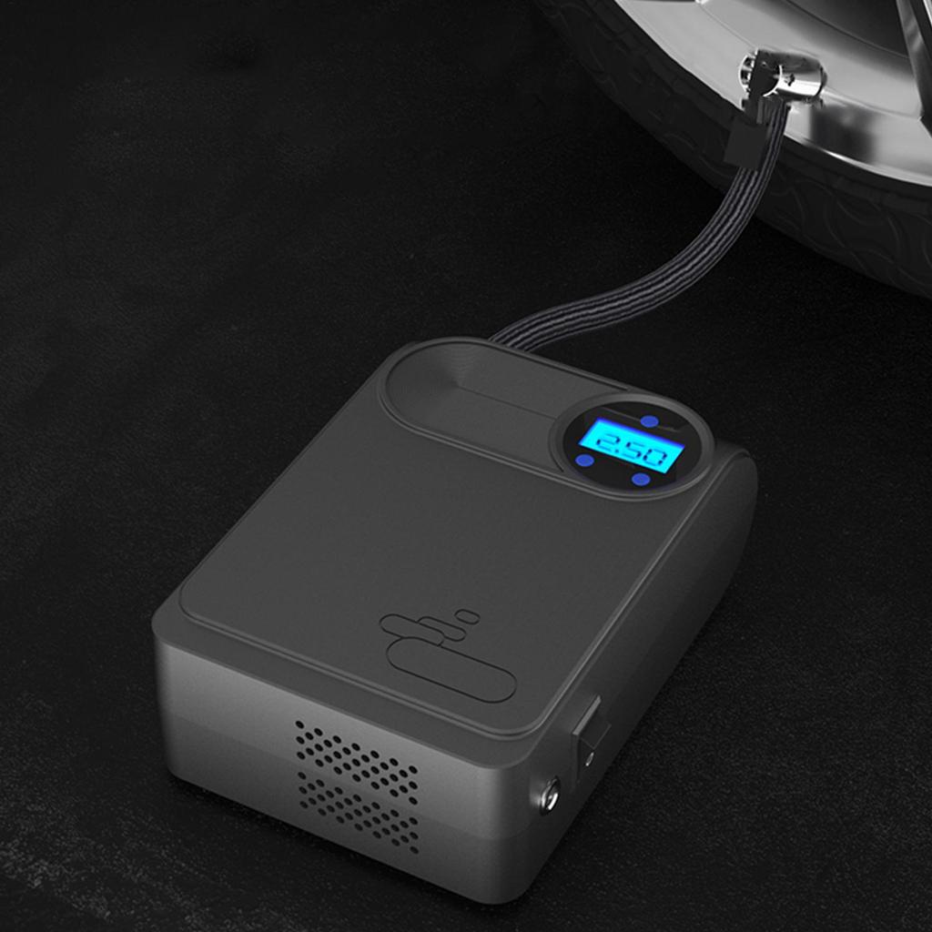 Air Pump For Car Tires Wired Portable Auto Shut Off Automotive Inflation Tool Air Pump For Auto For Motorcycles Bikes Bicycle