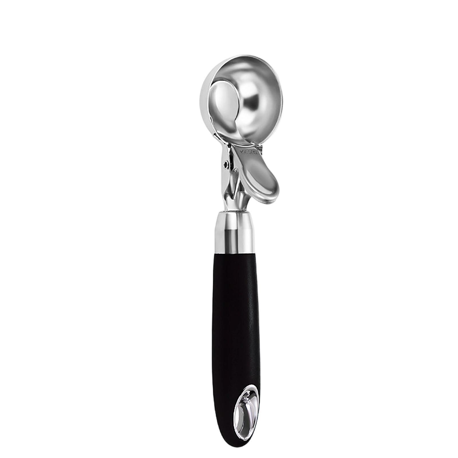 

Spring Release Ice Cream Scoop Fruit Baller Multi Purpose Kitchen Dessert Spoon One Size чёрный