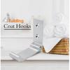 BetterJonny 6 Pcs Folding Coat Hooks, Heavy Duty Foldable Hooks Wall Mounted Aluminum Alloy Wall Hanger Hook for Hanging Coat, Bags, Hat, Backpacks,