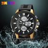 Male student quartz waterproof luminous outdoor alarm clock multi-function dual display electronic watch