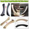 Carbon Fiber Beige Black Interior Door Plastic Pull Handle Kit For BMW 3 Series E90 E91 E92 316 318 320 325 328i