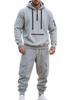 2025 Men's Multi-Pocket Casual Sports Half-Zip Hoodie Set