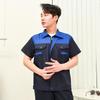 Summer Workshop Durable Polyester Reflective Workwear Set - Short-Sleeve Auto Repair Uniform