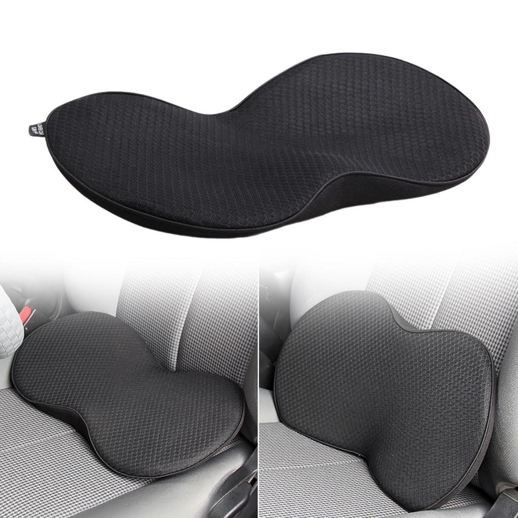 Car Seat Cushion Lumbar Support Pillow for Driving Comfort Supportive Hidden Zipper Pad