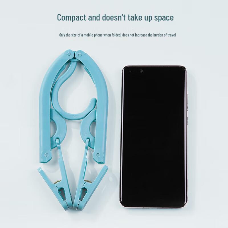 JAJALIN Portable Folding Travel Hanger with Clips