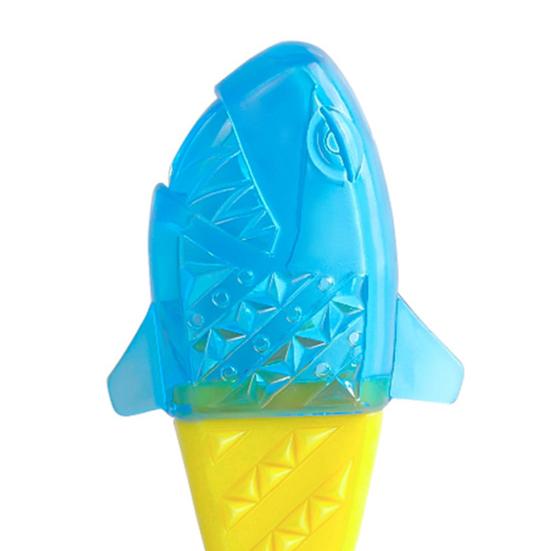 Summer Pet Cooling Chew Toy Freezable Textured Ring Shark Bone Ice Stick Cube Puppy Toy Water Filling Dog Teeth Cleaning Toy