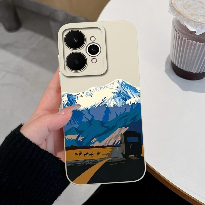 For Realme 15 15T 15X C21Y C25Y Note 70 70T C71 C73 C33 C35 Phone Shell Fashion Leopard Print Patterns Anti Drop Cases For Realme Silicone Back Covers