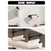Stainless Steel Towel Rack Bathroom Kitchen Paper Holder Wall-mounted Toilet Tissue Roll Holders Storage Holders & Racks
