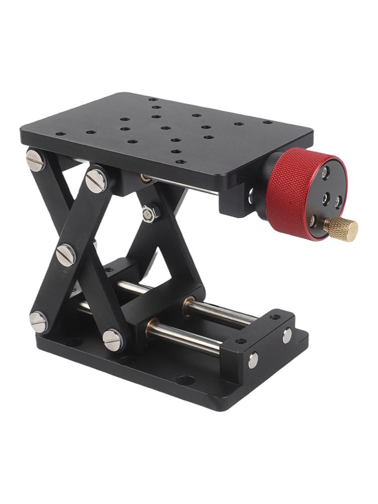 Lab Lifting Platform Elevator Manual Optical Sliding Rustproof 148*80mm 55mm Abs Aluminum Alloy Hard Anodizing