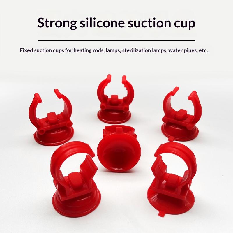 New 5Pcs Aquarium Fish Tank Lamp Fixed Suction Cup Suction Heating Rod Suction Cup Oxygen Tube Suction Cup Water Pipe Clamp Clip