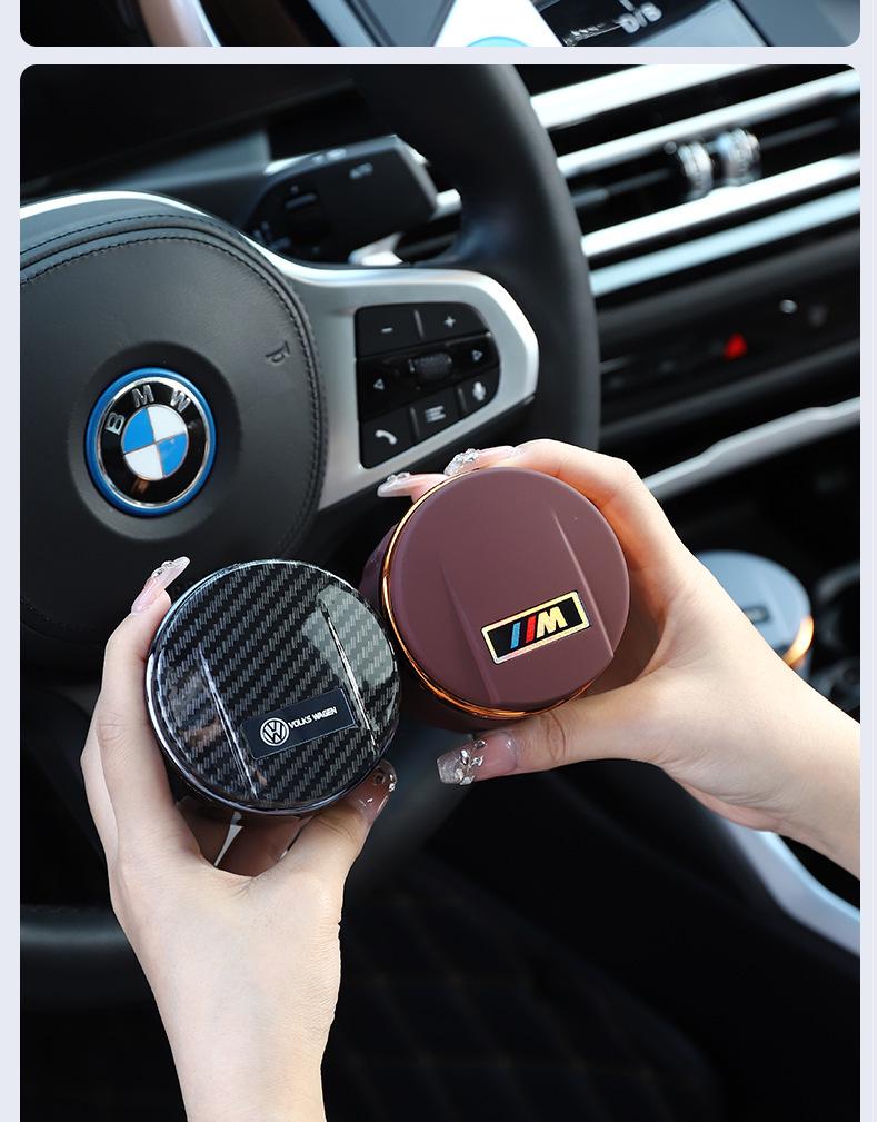 Porsche-Compatible Car Metal Ashtrays: Fits Cayenne, Macan, Panamera, 718, 911, Taycan