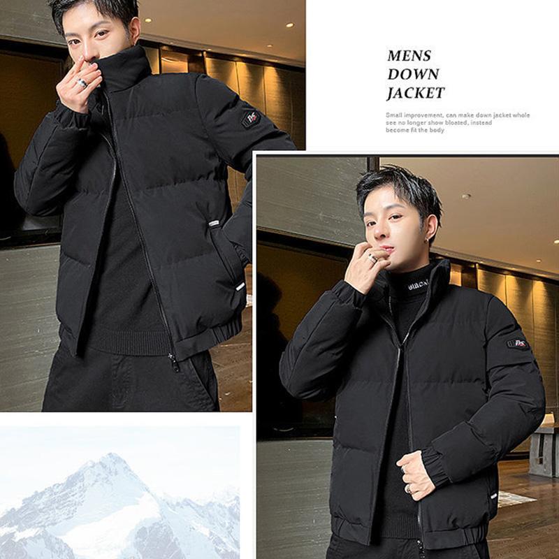 Winter Jacket Men's Trend Winter Down Padded Jacket Thick Cotton Plus Size Casual Padded Jacket Men