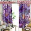 2D FLAT PRINTING 2pcs Curtains (Without Rod) Spring Butterfly Garden(2) Chic Curtain Fabric Versatile Polyester Fabric Curtains