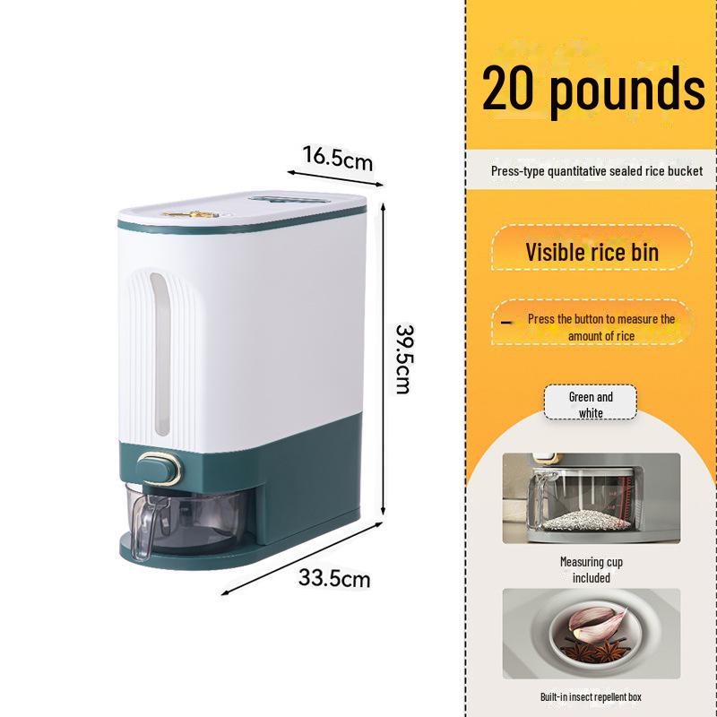 Moisture-Proof, Insect-Proof Rice Storage Box - Sealed, Food-Grade Container for Household Use