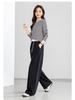Yi Fei Women's Curved Blade Spring 2026 High-Waist Banana Wide-Leg Sweatpants