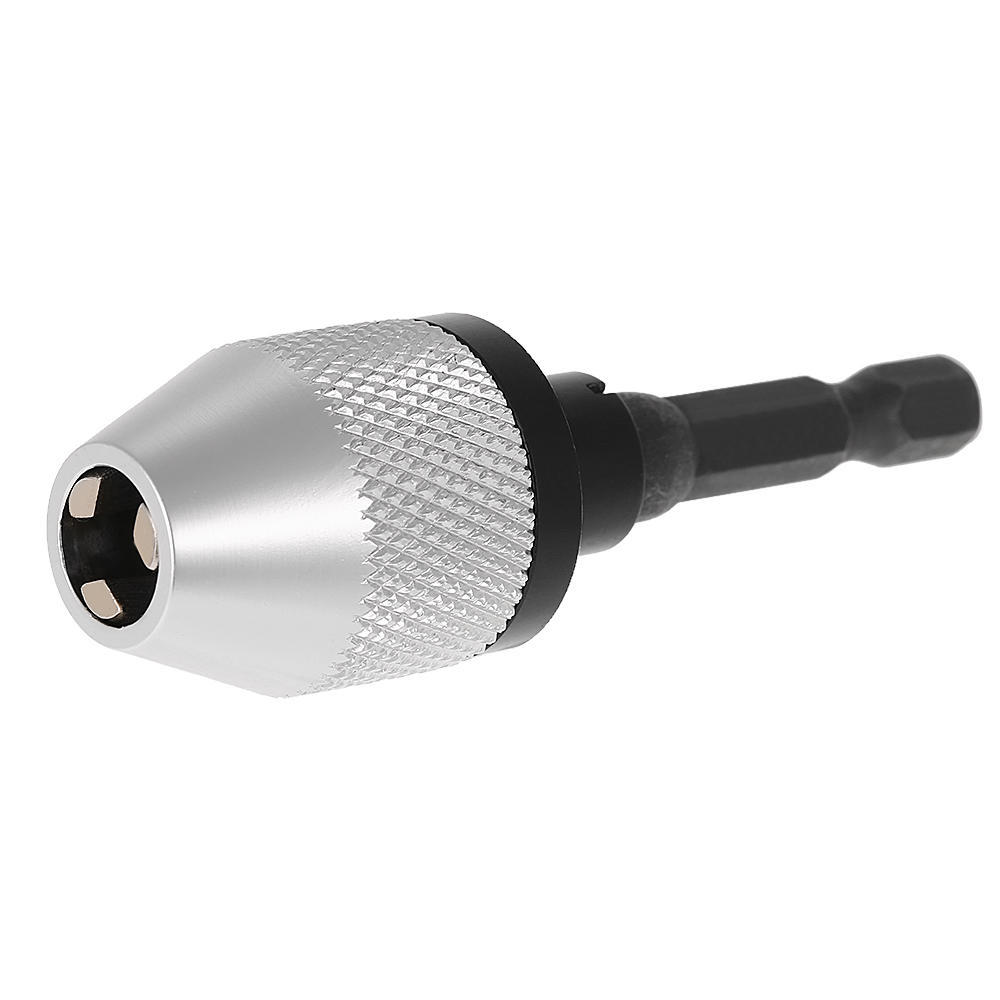 Mini Bärbar 0,3-6,5 mm elektrisk slipmaskin snabbväxlingsborrchuck med 6,35 mm 1/4" sexkantskaft