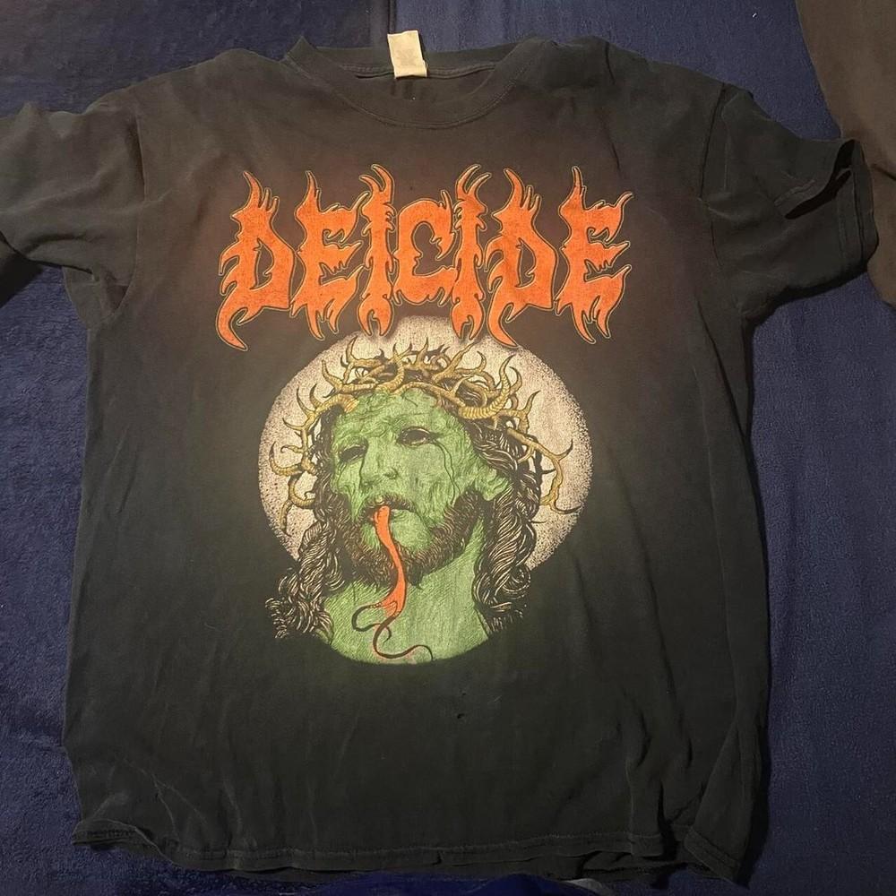Vintage DEICIDE Band Black Shirt Unisex Concert S to 5XL Unisex T-Shirt S