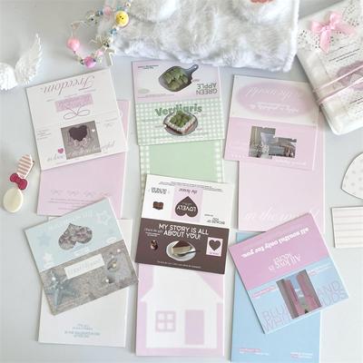 10pcs/set Cute Fashion Kpop Photocard Package Bag Sweet Simplicity Anime Photo Card Decor Bag Cardstock Student Supplies