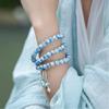 Pulsera de Cristal 33 Cuentas Para Meditación Yoga Y Joyería Elegante Para el Día a Día Ajuste Cómodo Cadena para la Muñeca para Meditación