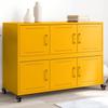 VidaXL Buffet, Cabinet with Door, Cupboard with Storage, Living Room Organizer Home Interior, Yellow 846743