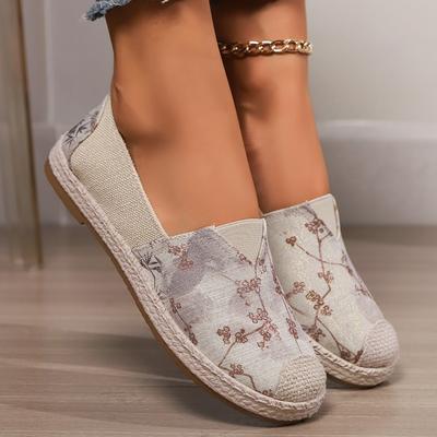 Neueste Low Top Canvas Schuhe für Damen, lässig, bequem, atmungsaktiv, weiche Sohle, Slip-On, flache Schuhe, Zapatillas Mujer