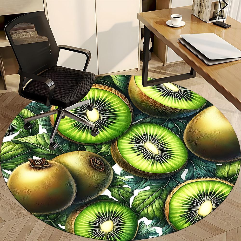 1pc Kiwi Fruits Chair Carpet for Office, Perfect for Office, Holiday Party Decoration Choice Yy260314020