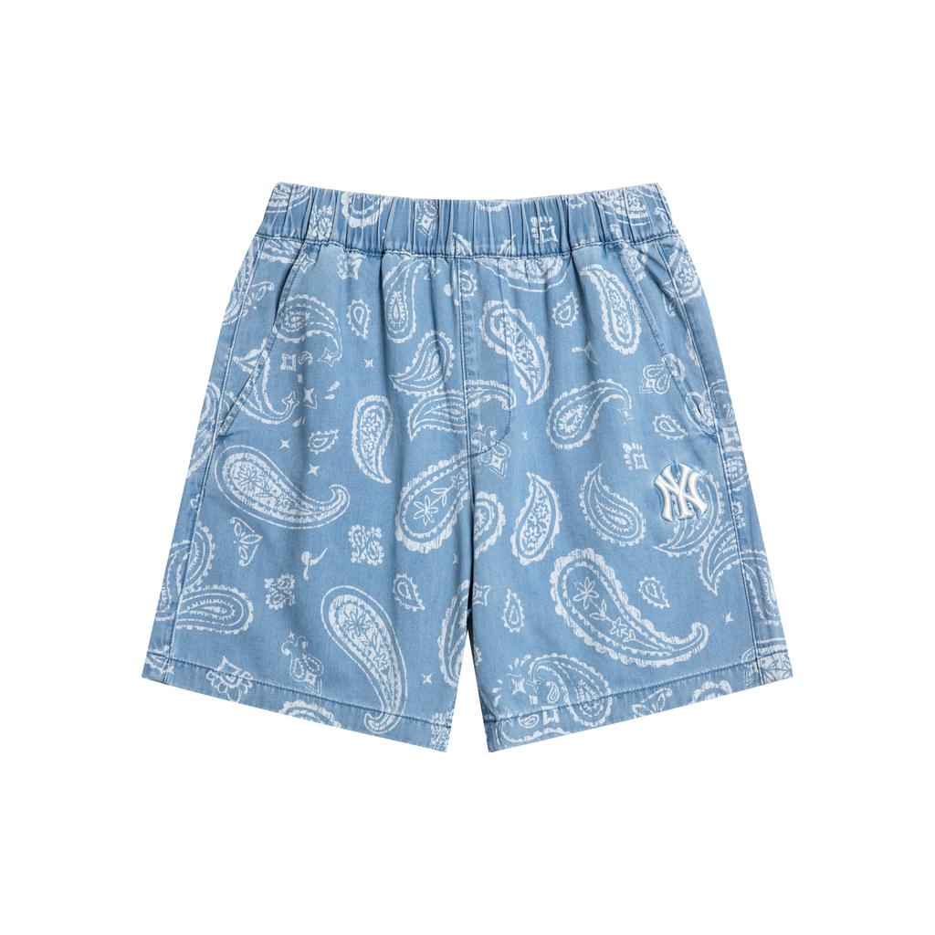 New MLB New York Yankees Casual Shorts Men's Light Blue 3LDPI0133-50SBL