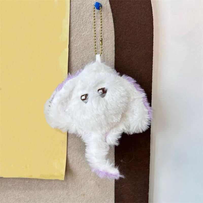 

Cute Manta Ray Plush Doll Toy Marine Animals Keychain Pendant Bag Hanging Decoration Backpack Charm Birthday Gift Couple Keyring фиолетовый