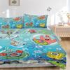 SpongeBob SquarePants Bubbles Beddengoed Set - 3 Delig Dekbedovertrek Cadeau voor Slaapkamer, Exclusief Dekbedinzet B116