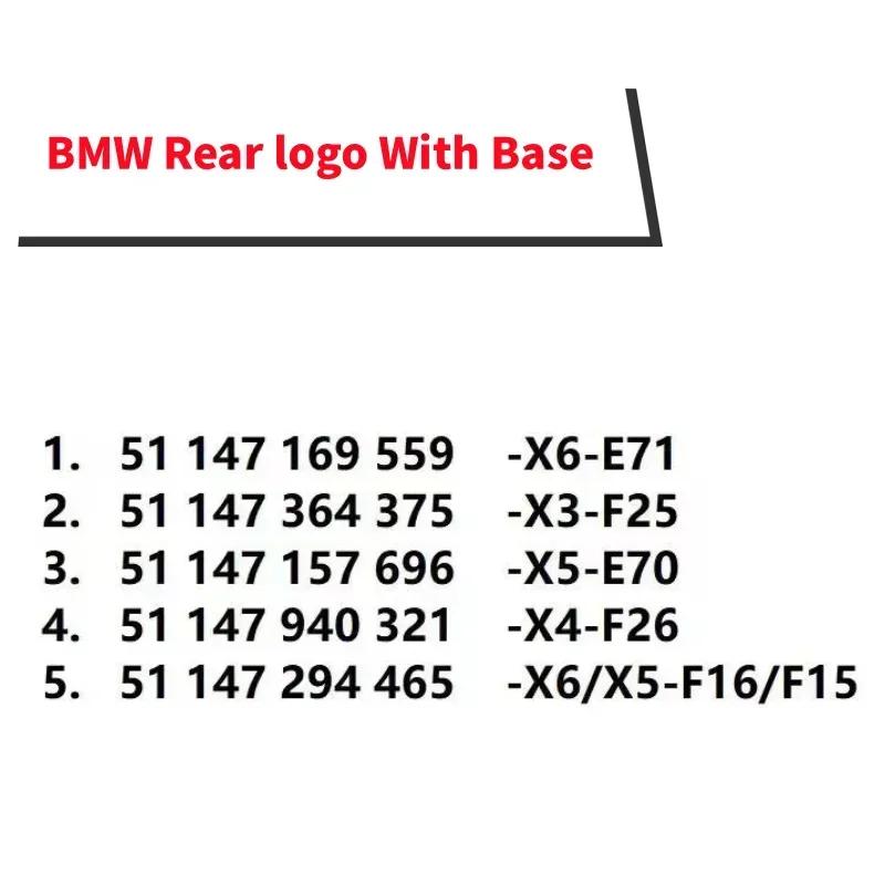 3D ABS Chrome Rear Badge For BMW Logo X6 E71 F16 X3 F25 X5 E70 F15 X4 F26 Rear Trunk Emblem Badge Decorative Fittings