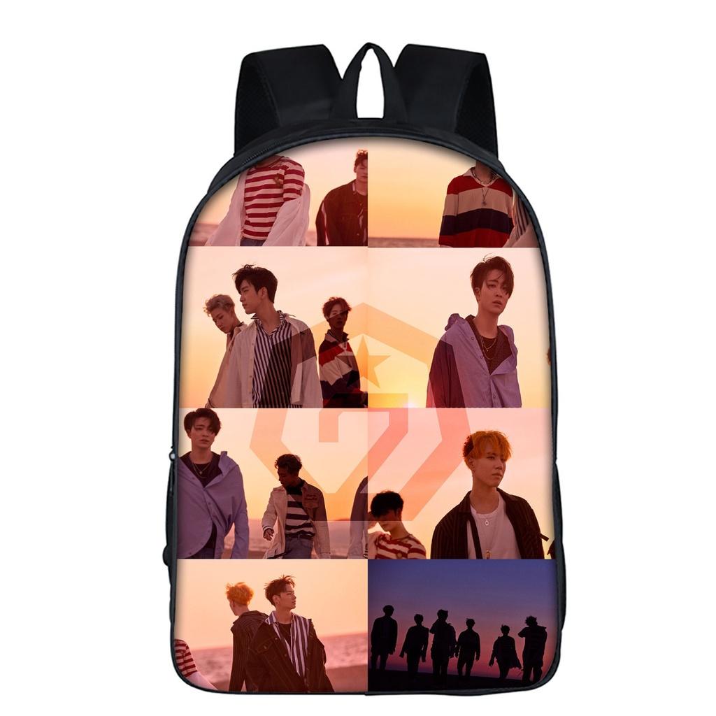 Stylish Kpop Got7 Idol Team 3d Print Backpack For Trendy Teenagers