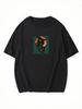 Oversized T-shirt with a Halloween Print