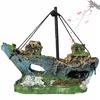 Aquarium Fish Tank  Pirate Ship Wreck Ship Decor Resin  Ornament