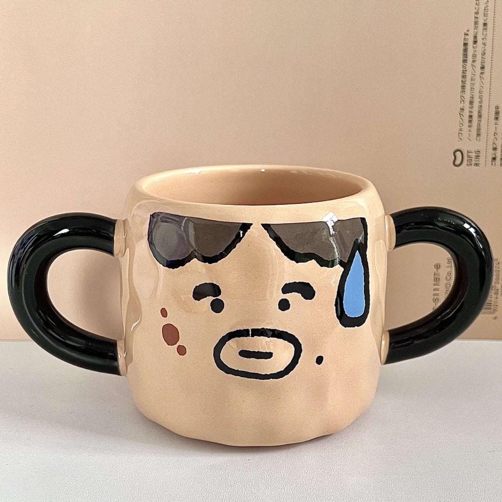 Creative Funny Expression Mug Birthday Gift for Boyfriend and Girlfriend Ceramic Cup Girlfriend Practical Souvenir Gift Box