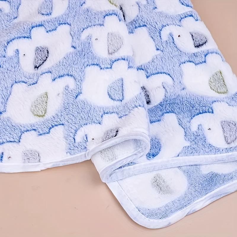 Christmas Gift Soft and Cozy Cartoon Elephant Pet Blanket for Dogs and Cats Flannel Throw for Puppies and Kitten Universal Size