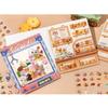 Cartoon 3D House Scene Sticker Miniature Simulated Store Scene Sticker for Scrapbooking Journal Notebook Photo Album