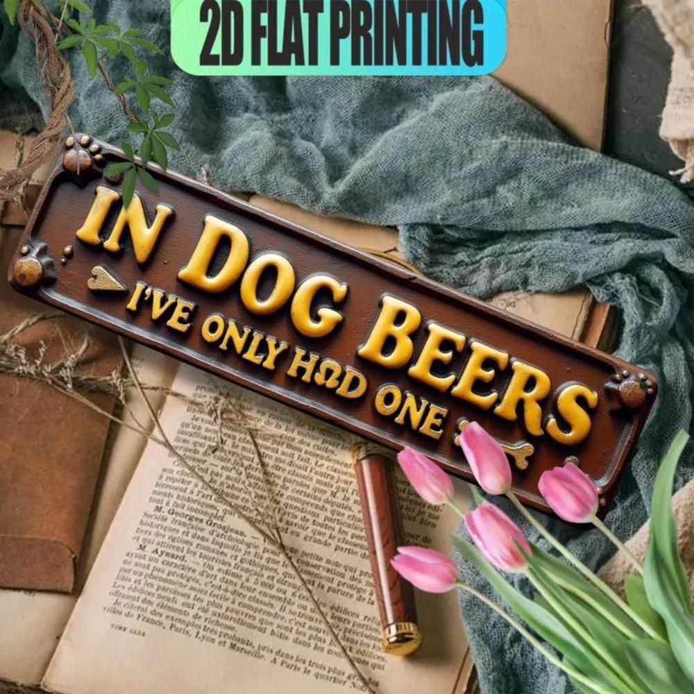 Retro Metal Wall Art for Home Office Beer Bar Decor