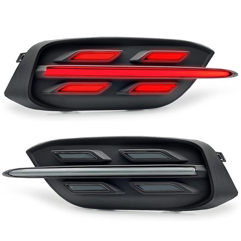LED Rear Bumper Brake Light Reflector For Honda Civic 2016- Tail Light Dynamic Turn Signal Functionality