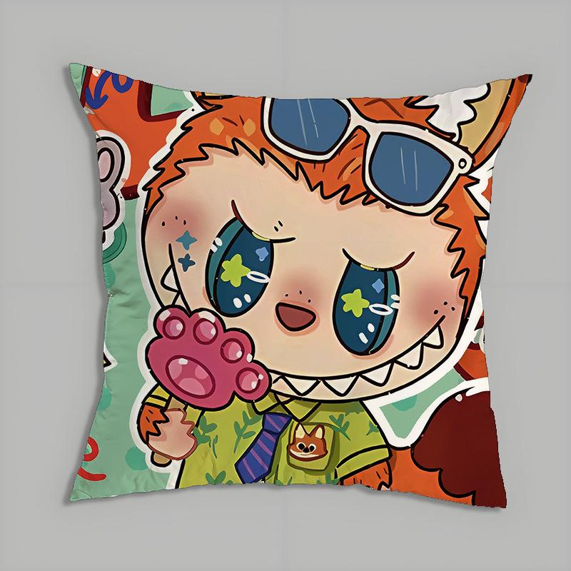 Peripheral Series Pillow Labubu Cartoon Doll Doll Pillow Cushion Cushion Gift Back Cushion