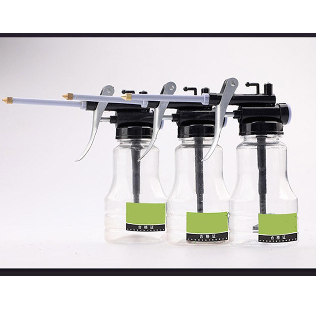 Pistols Pump Oiler DIY Home Maintenance Pump Oiler Can with Hose 250cc Capacity High Pressure Transparent Oil Pot