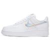 Air Force 1 lavt iriserende Swoosh joggesko for kvinner Hvit CJ1646-100