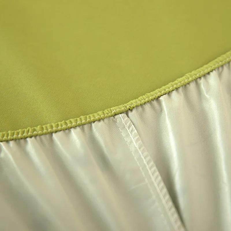 1 Stück Wasserdichte Spannbettlaken Matratzenbezug Einfarbige Matratzenschoner Bettwäsche-Set Topper-Matte für Einzel-, Doppel-, Queen-, King-Size-Betten