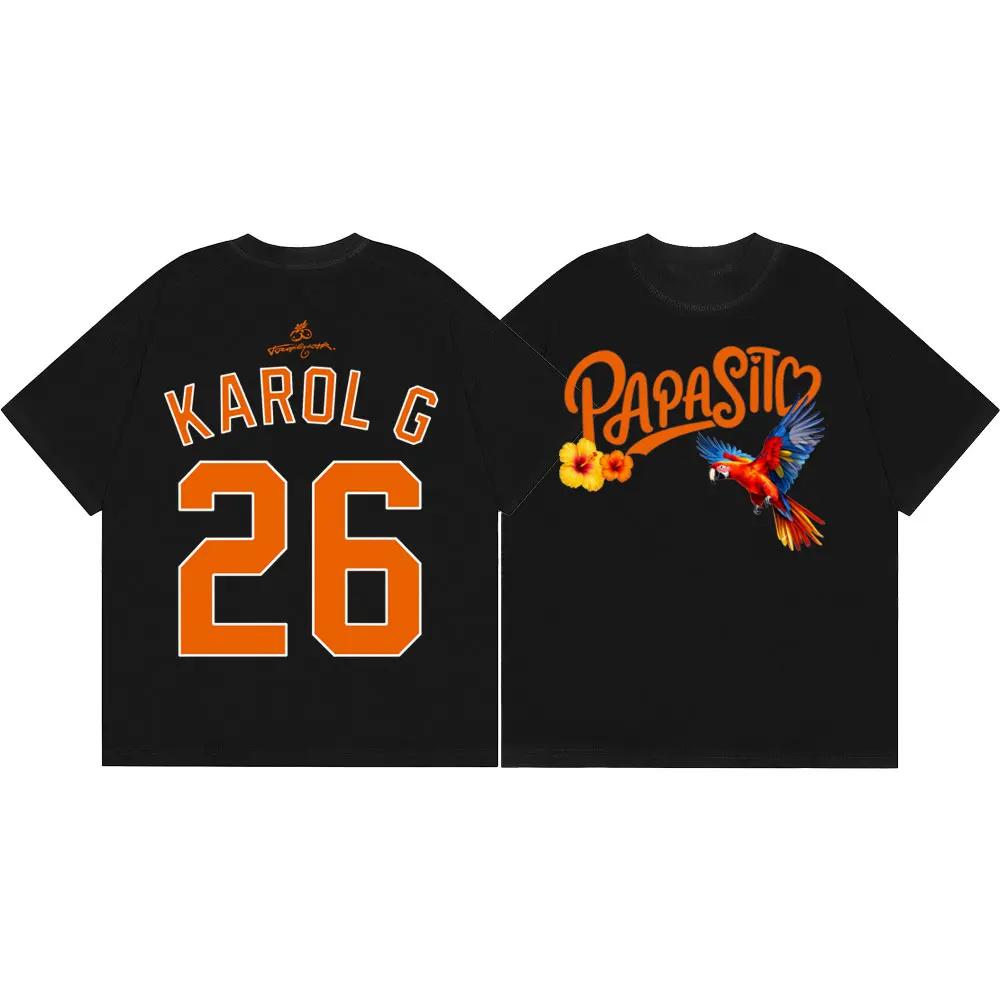 

Karol G Tropicoqueta Tour 2026 T Shirt Men Women Clothing Harajuku Y2k Style T-shirt Summer Fashion Casual Short Sleeve T-shirts 4XL