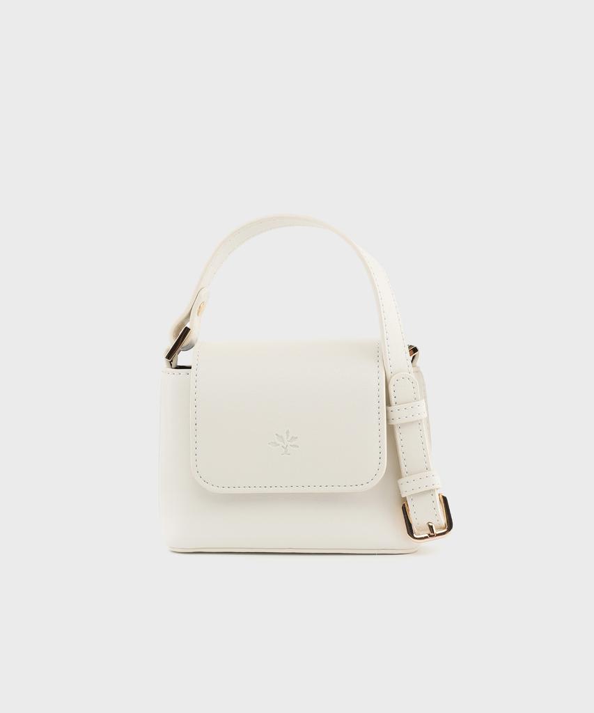 Monsac Monica Mini Baguette Bag Ivory Ap15-2174-Iv